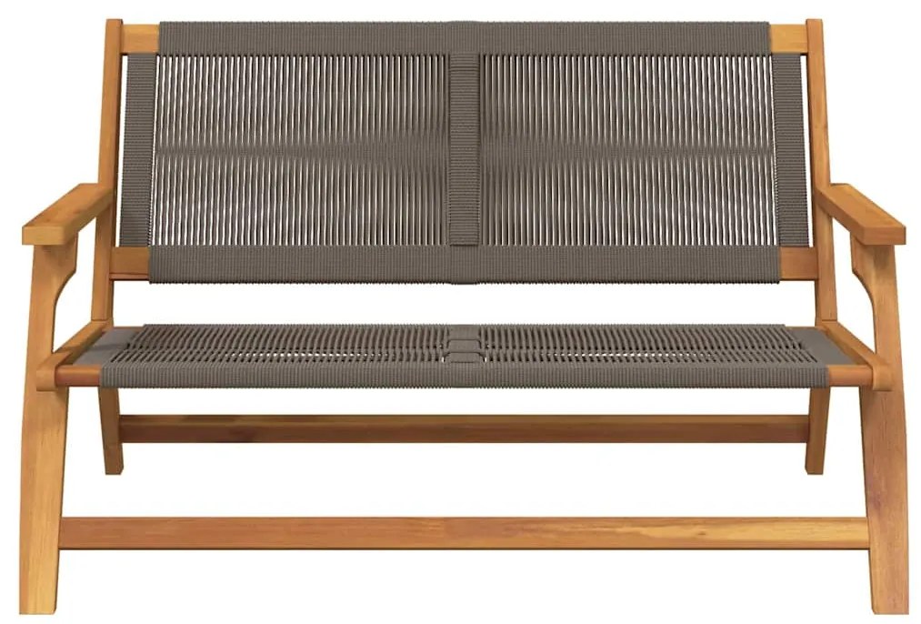 vidaXL Εξωτερικά Έπιπλα Γκρι 78 x 122 x 73εκ. Μασίφ ξύλο ακακίας