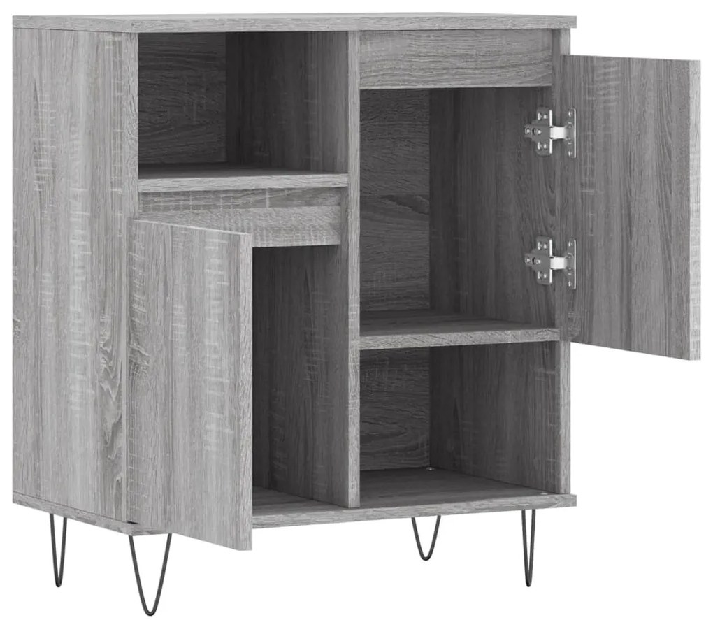vidaXL Ντουλάπι Γκρι Sonoma 60x35x70 εκ. από Επεξεργασμένο Ξύλο