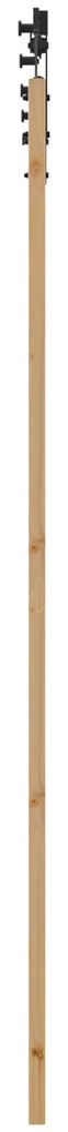 vidaXL Συρόμενη Πόρτα με Σετ Εξαρτημάτων 78x232 cm Μασίφ Ξύλο Πεύκου
