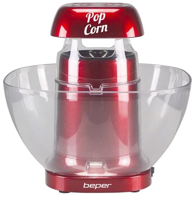 Beper Μηχανή Ποπ Κορν με αποσπώμενο μπολ 1200watt P101CUD052