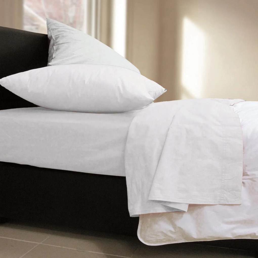 Σεντόνι Με Λάστιχο Basic White Nef-Nef Μονό 100x200cm Με Λάστιχο 100% Cotton