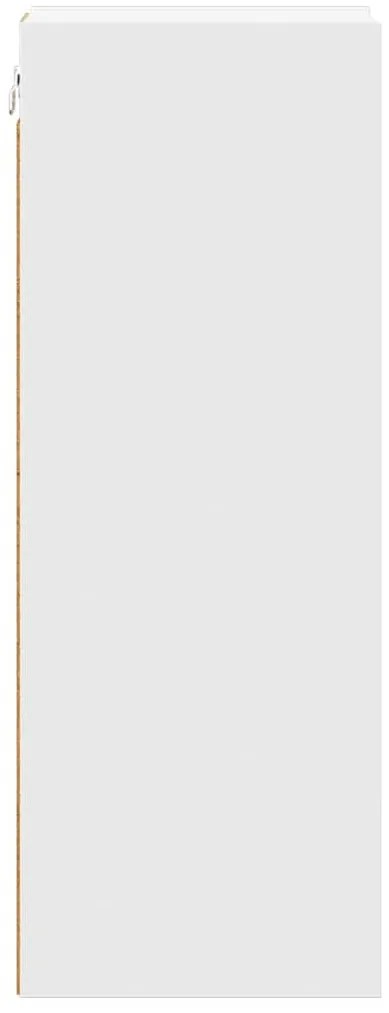 vidaXL Κρεμαστό ντουλάπι Λευκό 20 x 29,5 x 80 εκ. Επεξεργασμένο ξύλο