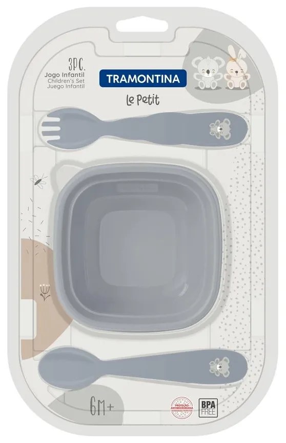 Σετ 3τεμ. Παιδικό ύ Πρωινού LE PETIT 23797/603 BLUE - Tramontina