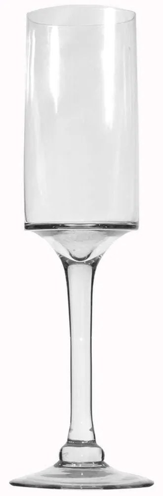 Βάζο Γυάλινο 7630-8 13,5x13,5x41cm Clear Supergreens Glass