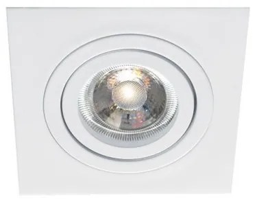 Χωνευτό Σποτ Φωτιστικό Οροφής 1xGU10/G5.3 Λευκό Ρυθμιζόμενο 9,2x9,2cm Richard 4106201 Viokef-4106201-Λευκό 4106201
