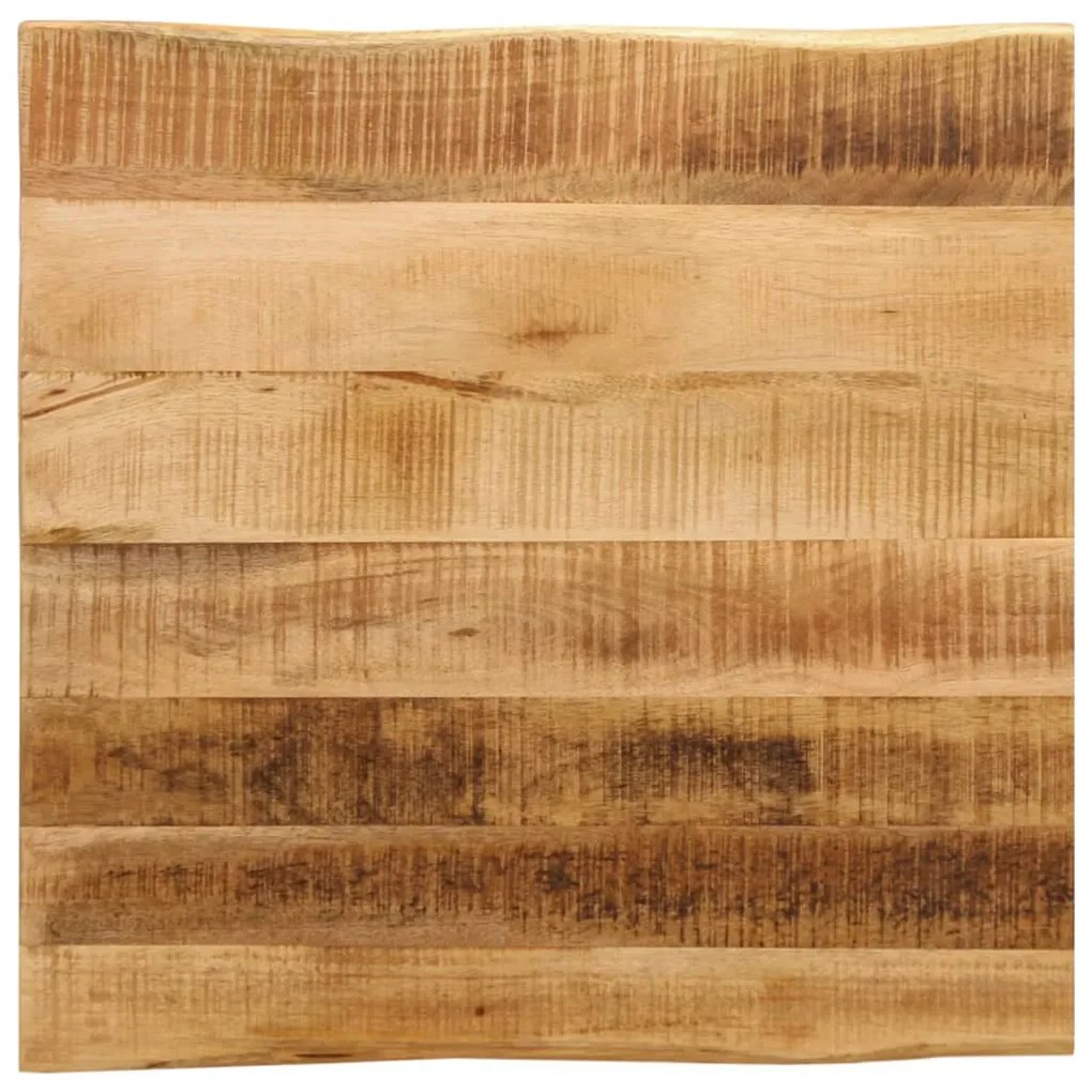 vidaXL Επιφάνεια Τραπεζιού 60x60x2,5 εκ. Live Edge Μασίφ Ξύλο Μάνγκο