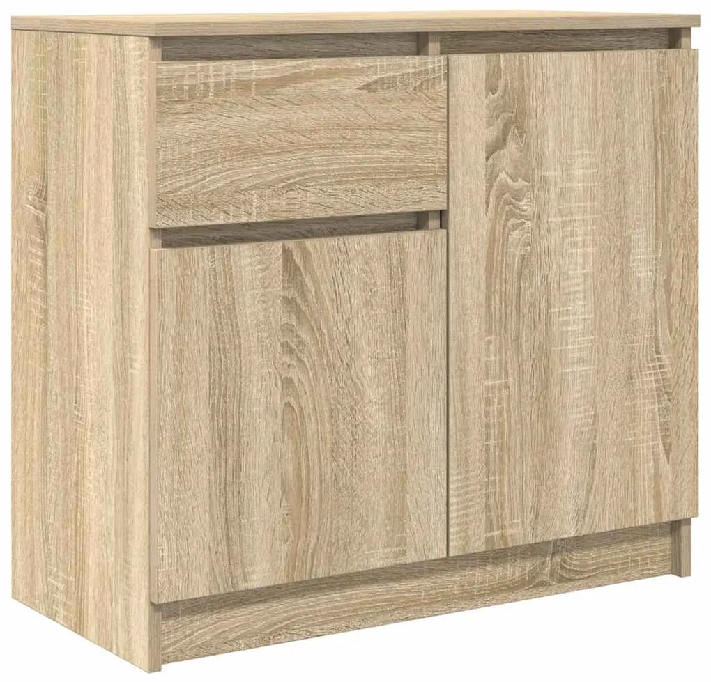 Συρταριέρα με Συρτάρια Sonoma Δρυς 71x35x65 εκ. από Επεξ. Ξύλο - Καφέ