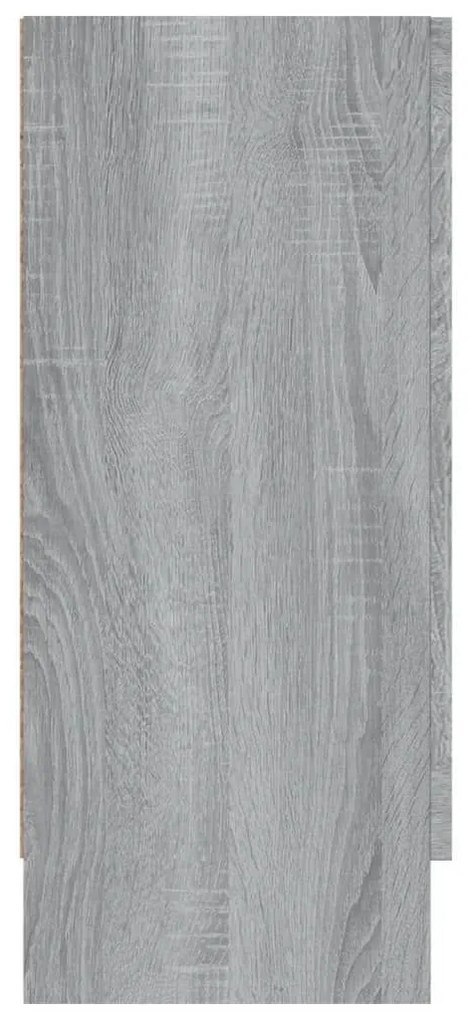 Βιτρίνα Γκρι Sonoma 120x30,5x70 εκ. από Επεξεργασμένο Ξύλο - Γκρι