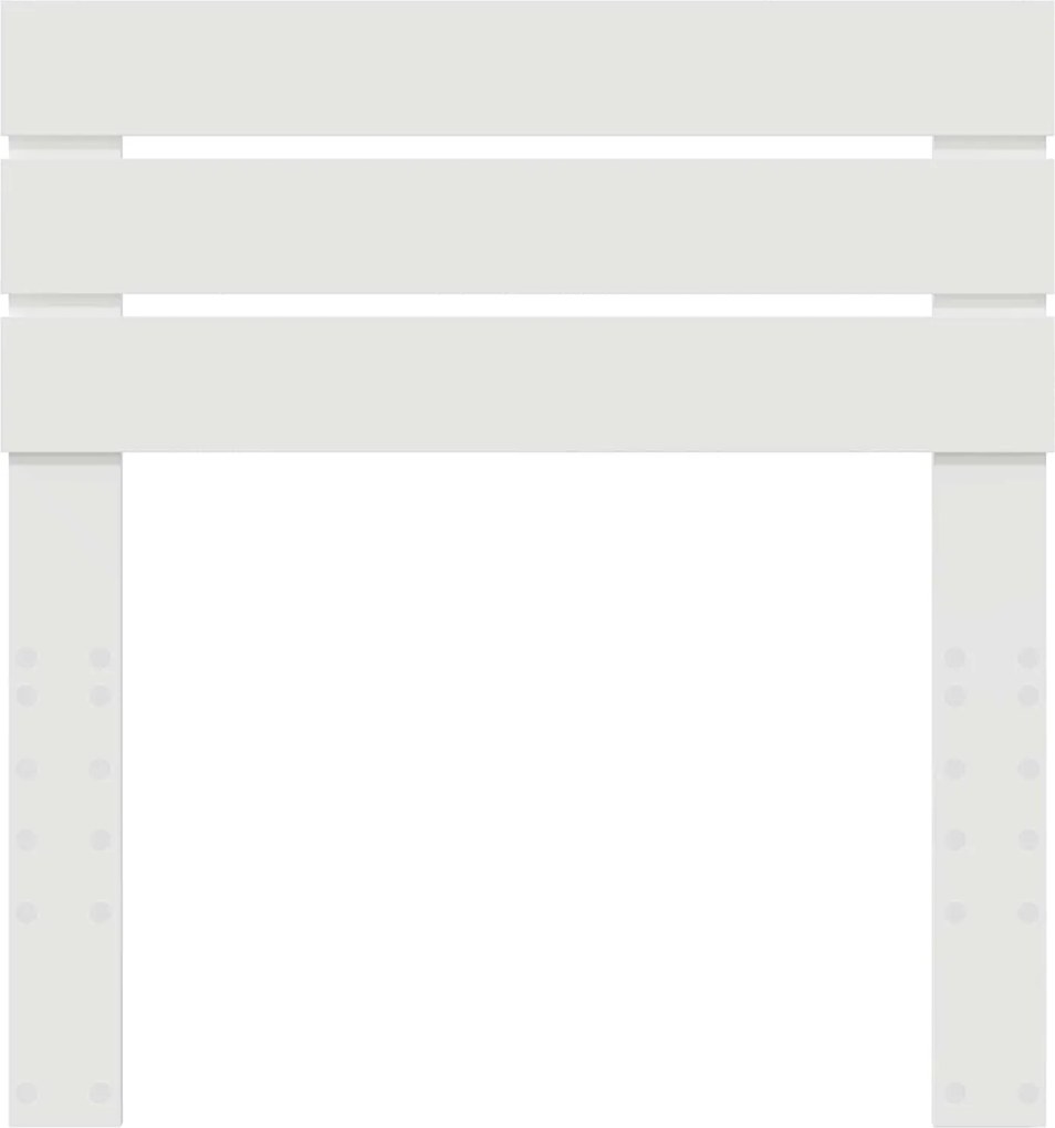 vidaXL Κεφαλάρι Λευκό Επεξεργασμένο ξύλο