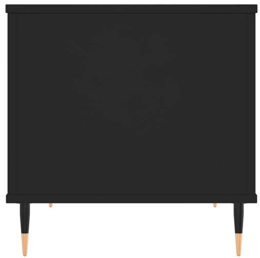 vidaXL Τραπεζάκι Σαλονιού Μαύρο 60x44,5x45 εκ. Επεξεργασμένο Ξύλο