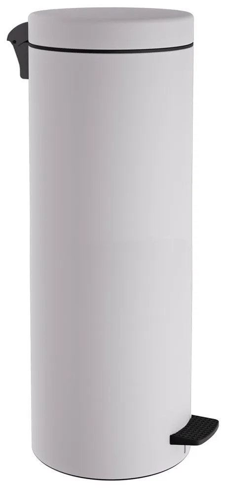 Κάδος Απορριμμάτων Soft Close 2565-033 Φ25x65cm 30lt Matt White Pam&amp;Co Stainless Steel