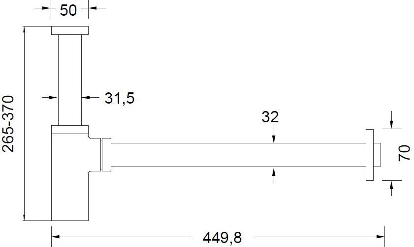 Σιφώνι Νιπτήρος Eurorama R0262-Mauro-brushed
