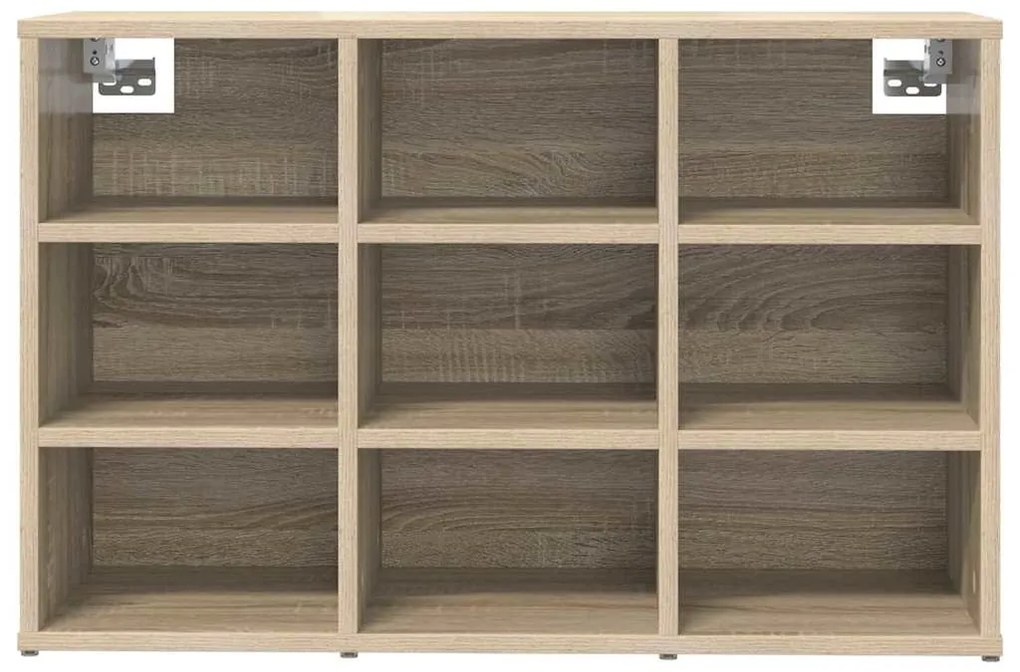 vidaXL Παπουτσοθήκη Sonoma Δρυς 77.5 x 30 x 51 εκ. Επεξεργασμένο ξύλο