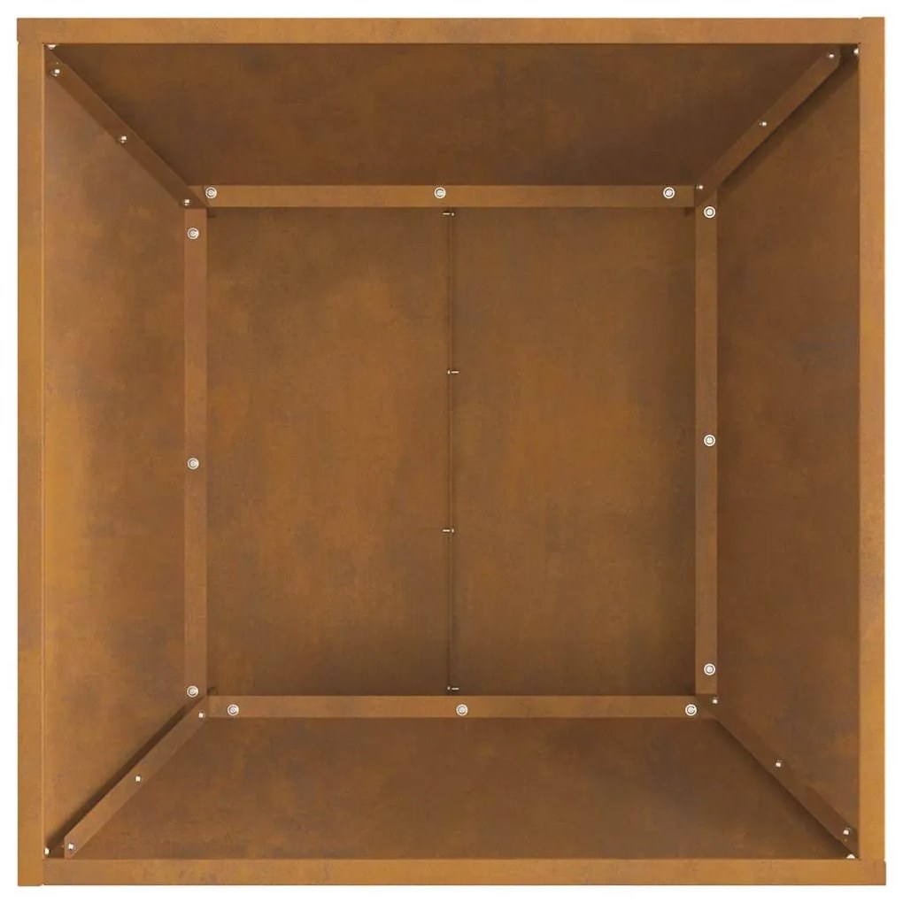 vidaXL Φωτιά Μαύρο 60 x 60 x 35 cm Ατσάλι