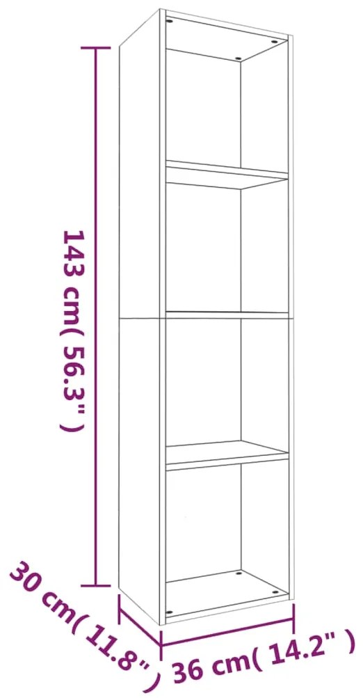 ΒΙΒΛΙΟΘΗΚΗ/ΈΠΙΠΛΟ ΤΗΛΕΟΡΑΣΗΣ ΓΚΡΙ SONOMA 36X30X143ΕΚ ΕΠΕΞ. ΞΥΛΟ 815247