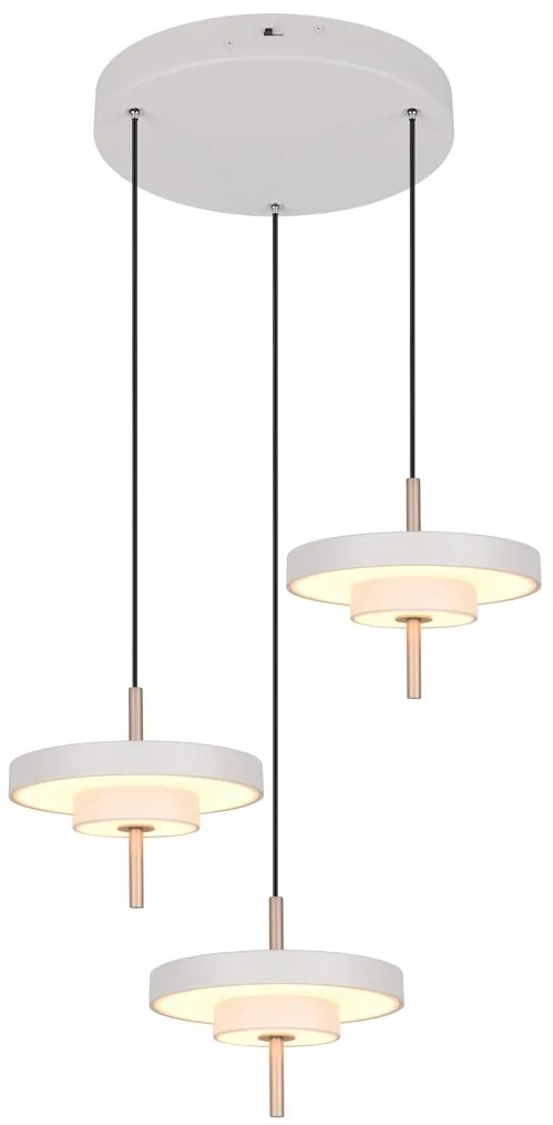 Φωτιστικό Κρεμαστό Trio Lighting KEATON 340230376 Γκρι (Grey) 2300+3000+4000K