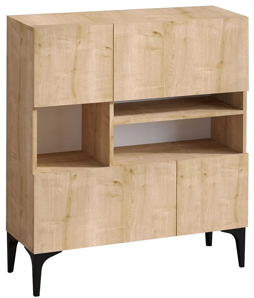 Μπουφές Krista 793ELG1806 100x125x35cm Oak