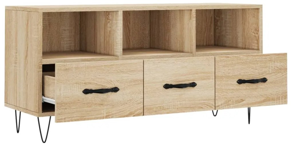 vidaXL Έπιπλο Τηλεόρασης Sonoma Δρυς 102 x 36 x 50 εκ. Επεξεργ. Ξύλο