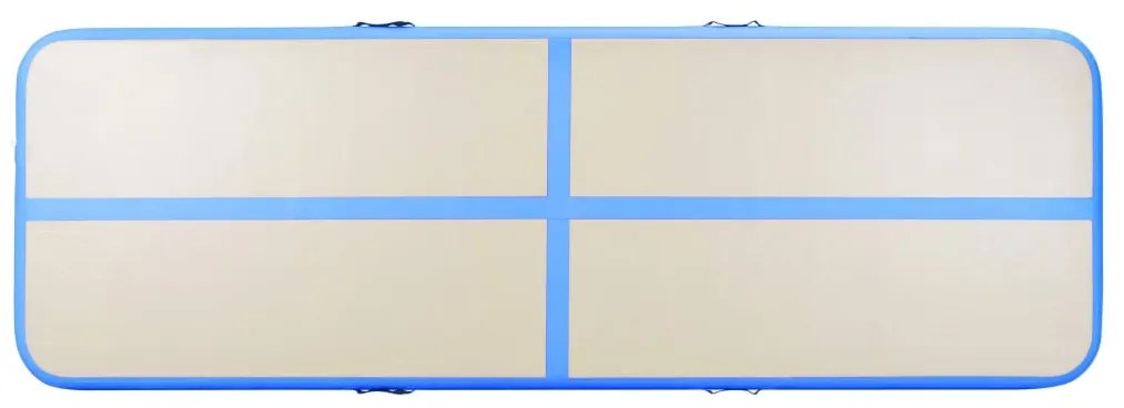 vidaXL Στρώμα Ενόργανης Φουσκωτό Μπλε 600 x 100 x 10 εκ. PVC με Τρόμπα