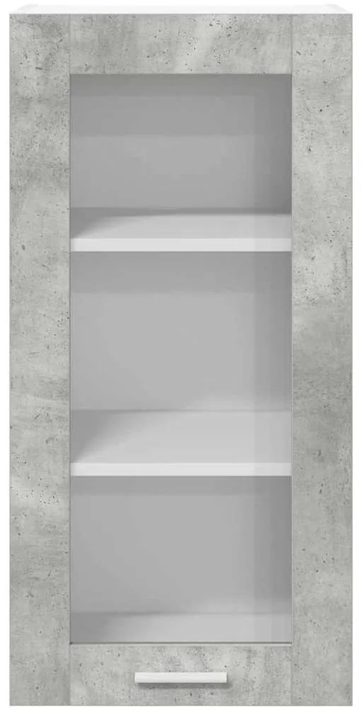 vidaXL Κρεμαστό ντουλάπι 2 pcs Σκυρόδεμα Γκρι 40 x 31 x 80 εκ.