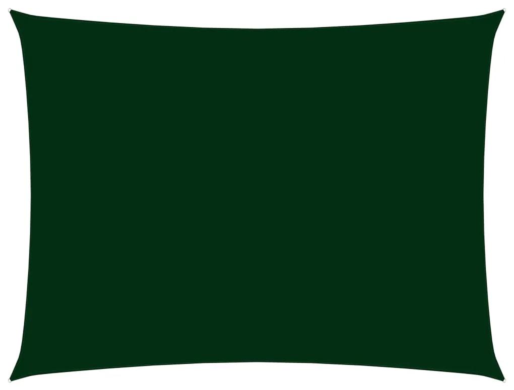 vidaXL Πανί Σκίασης Ορθογώνιο Σκούρο Πράσινο 5x7 μ. από Ύφασμα Oxford