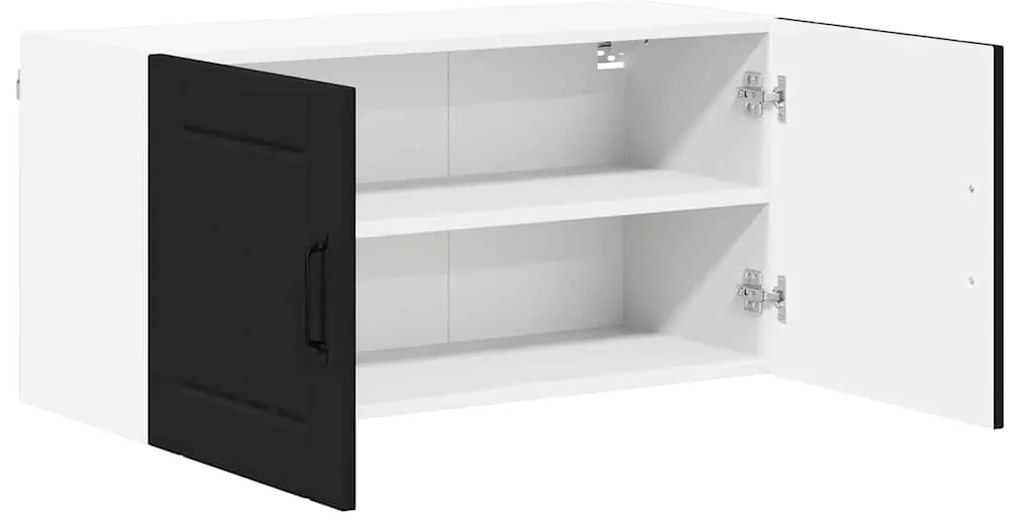 vidaXL Ντουλάπα Κουζίνας Μαύρο 80 x 31 x 40 εκ Επεξεργασμένο ξύλο