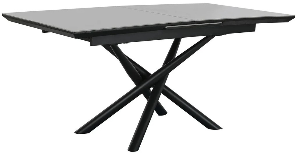 Τραπεζαρία Home ESPRIT Μαύρο Γκρι Μέταλλο Κεραμικά 160 x 90 x 76 cm