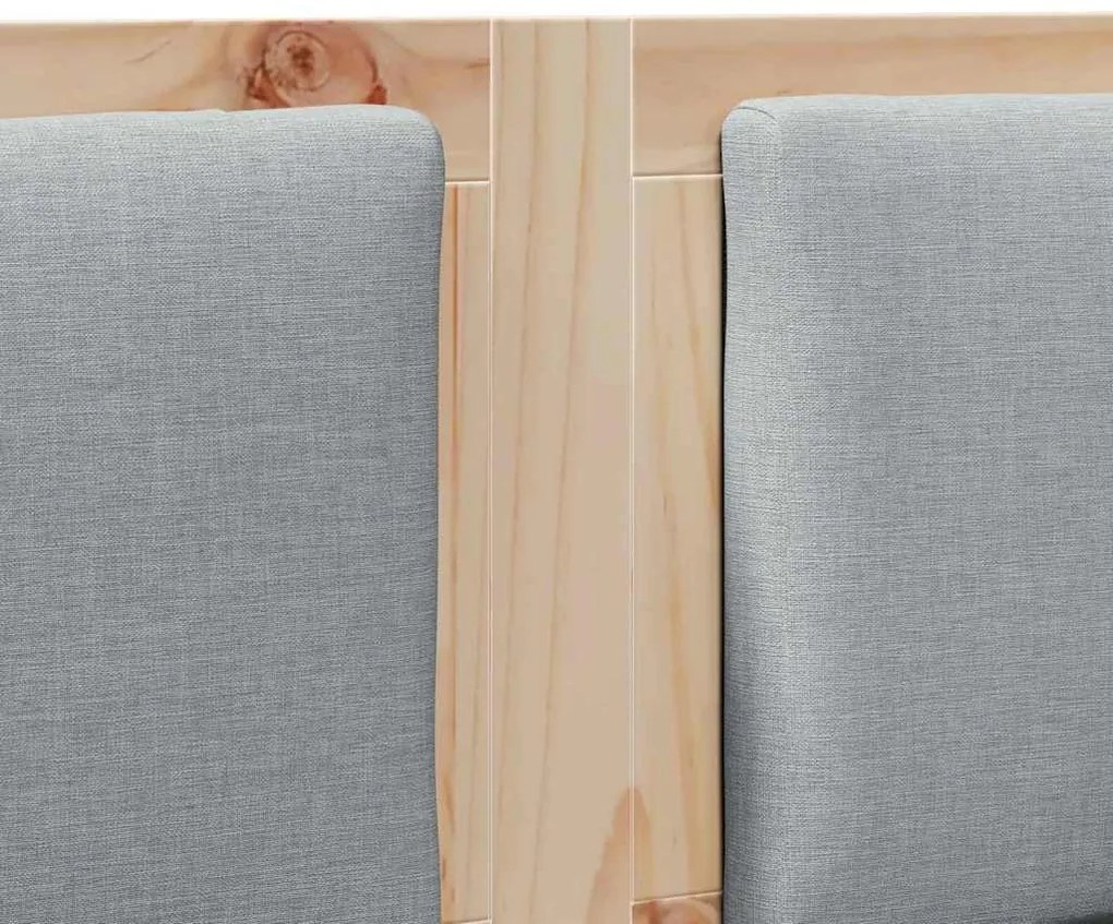 vidaXL Κεφαλάρι Άλλο Καφέ 135 cm Μασίφ ξύλο πεύκου