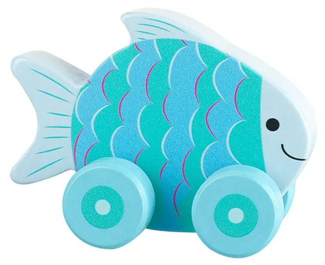 Ξύλινο Παιχνίδι Τρεχαλίτσα Orange Tree Toys Fish 60-07057