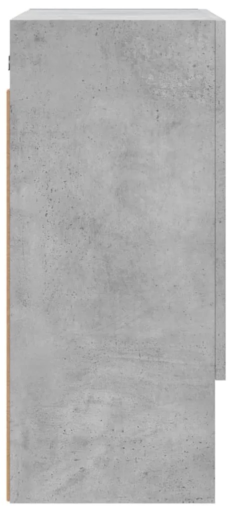 vidaXL Ντουλάπι Τοίχου Γκρι Σκυρ. 60x31x70 εκ. Επεξεργασμένο Ξύλο