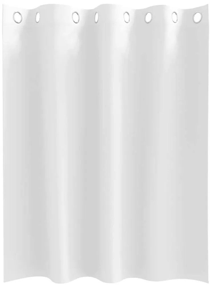 vidaXL Κουρτίνες με κουρτίνες 2 pcs Καθαρό Λευκό 140x140cm Πολυεστέρας