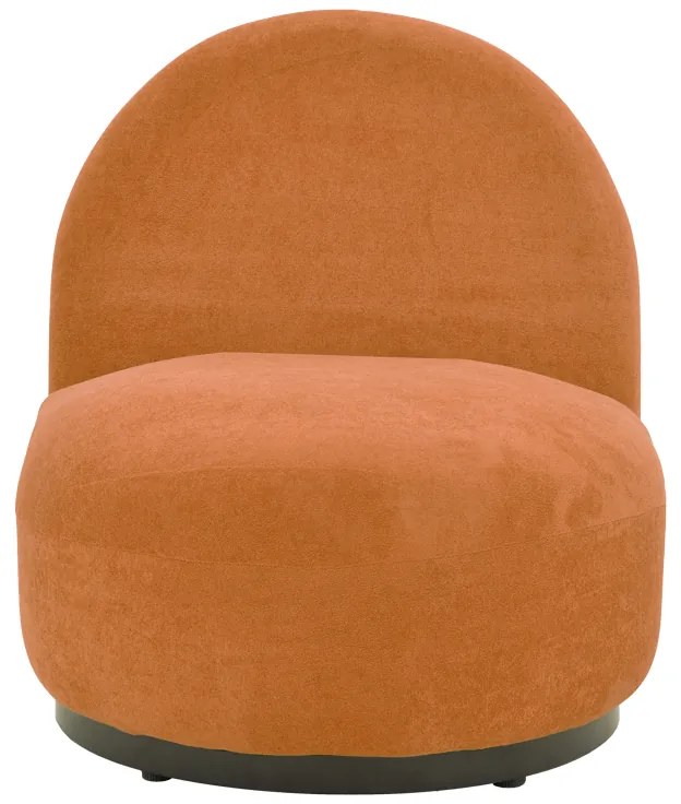 Πολυθρόνα Zenny pakoworld υφασμα terracotta 64x85x68εκ