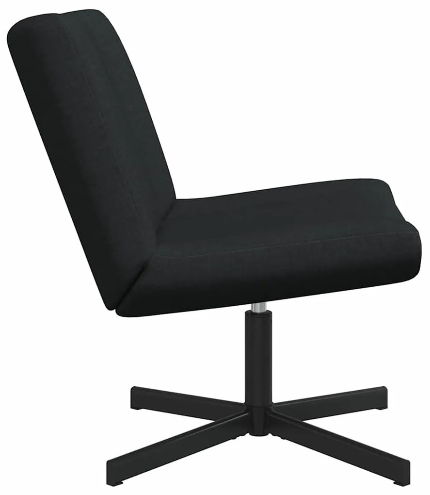 vidaXL Περιστρεφόμενη καρέκλα Μαύρο 63 x 75 x 76 εκ ύφασμα