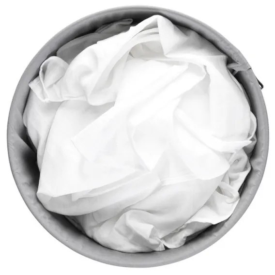 Brabantia 1004179 Καλάθι πλυντηρίου, 60 L, πλαστικό καπάκι, πλήρωση χωρίς άνοιγμα, οπές εξαερισμού, λευκό