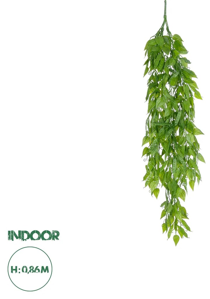 Artificial Garden HANGING LIMA BEAN 20845 Τεχνητό Διακοσμητικό Κρεμαστό Φυτό Φασόλι Λίμα Μ29 x Π10 x Υ86cm