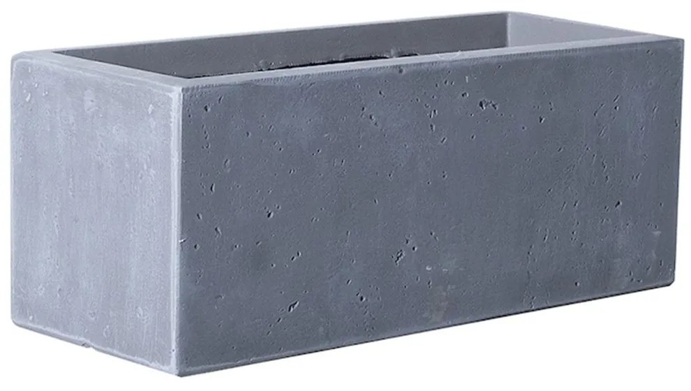 Γλάστρα Πήλινη Ορθογώνια Moody A-6070-8 S 50x50x20cm Grey Supergreens Πηλός