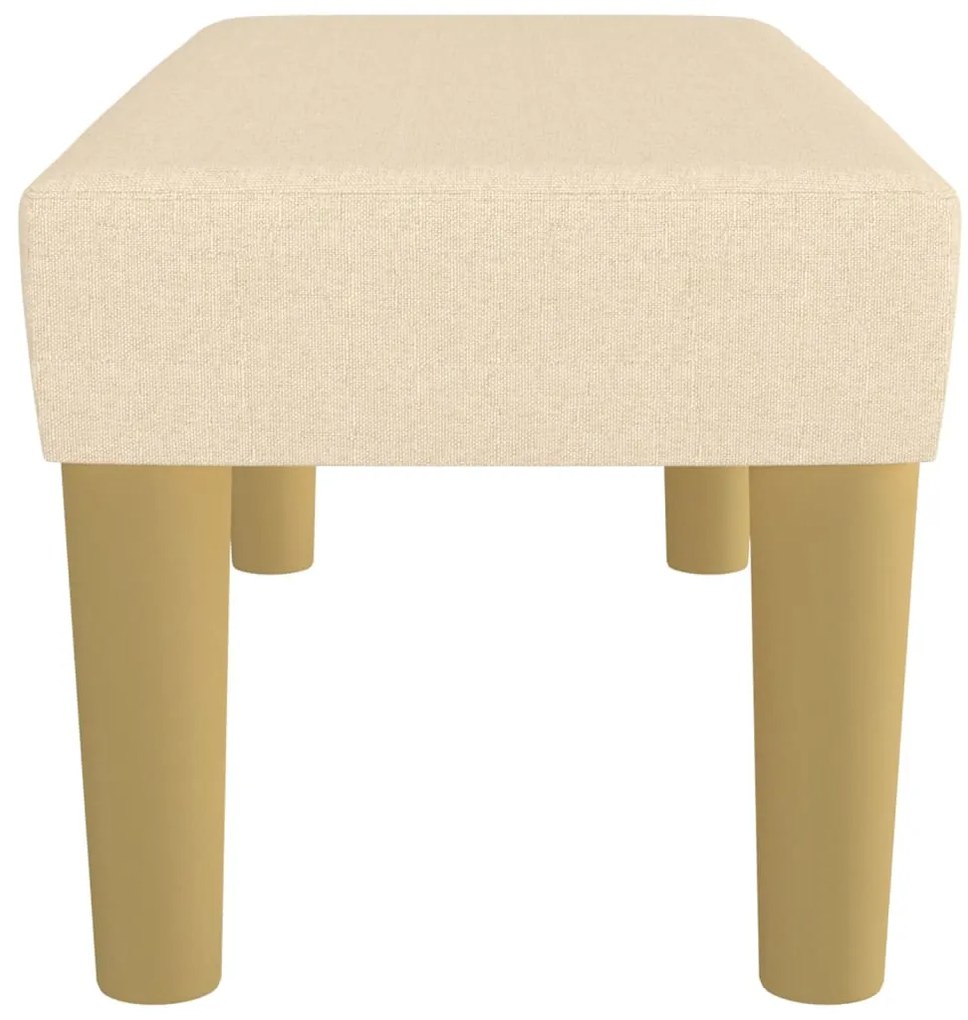 vidaXL Πάγκος Κρεμ 70 x 30 x 30 εκ. Υφασμάτινος