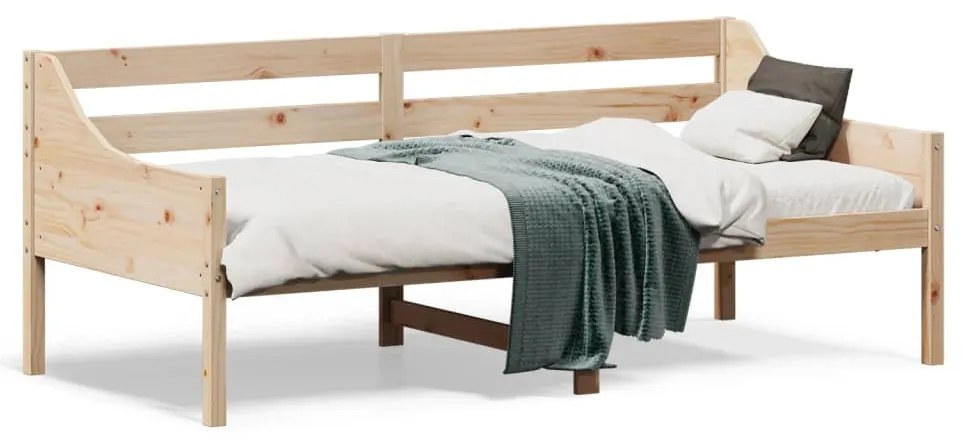 vidaXL Κρεβάτι ημέρας χωρίς στρώμα 75x190 cm Στερεό ξύλο πεύκο