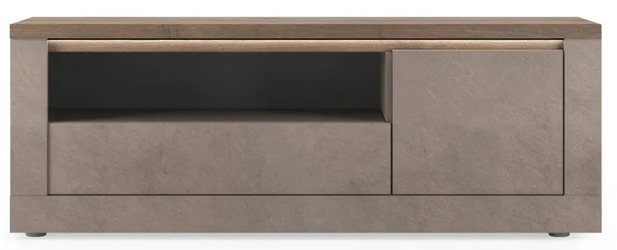 Έπιπλο Τηλεόρασης Ανθρακί Οξειδωμένο 121x43x57