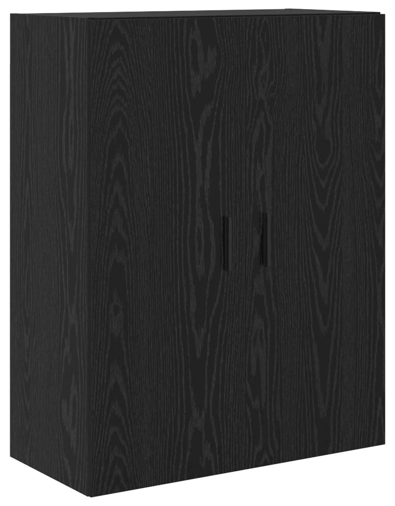 vidaXL Highboard 2 pcs Μαύρη δρυς Σύνθετο Ξύλο και Γυαλί