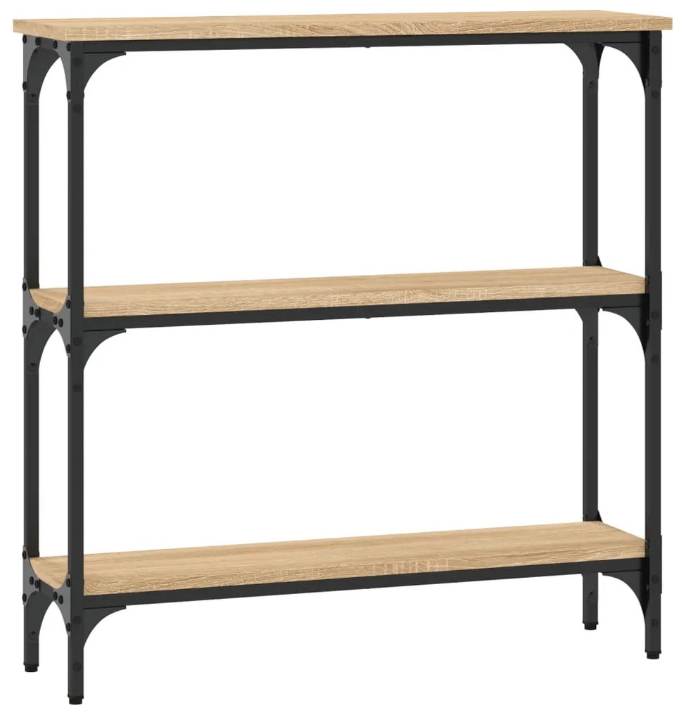 vidaXL Κονσόλα Τραπεζιού Sonoma Δρυς 75 x 22,5 x 75 εκ. από Τεχνητό Ξύλο