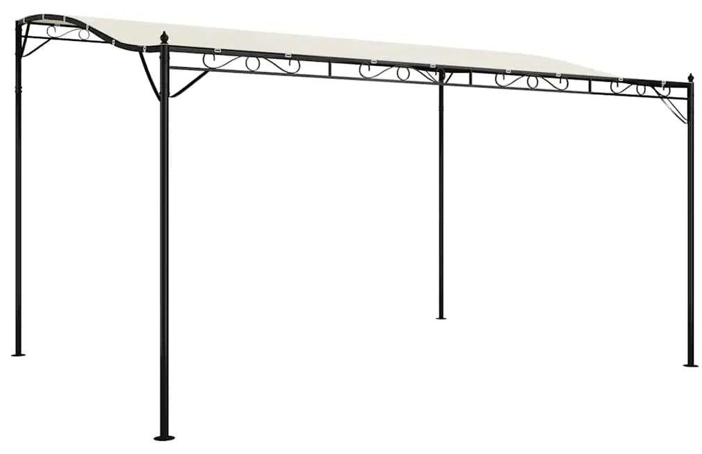 vidaXL Τέντα Κρεμ 4 x 3 μ. 180 γρ./μ² από Ύφασμα και Ατσάλι