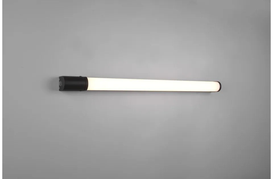 Γραμμικό Φωτιστικό Μπάνιου LED 16W Ενσωματωμένη Πρίζα Piera Trio Lighting-284077932-Μαύρο 284077932