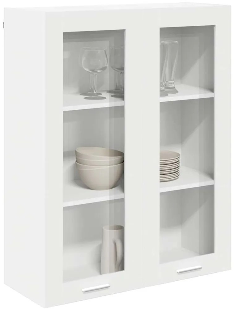 vidaXL Κρεμαστό ντουλάπι Λευκό 80 x 31 x 100 εκ. Επεξεργασμένο ξύλο