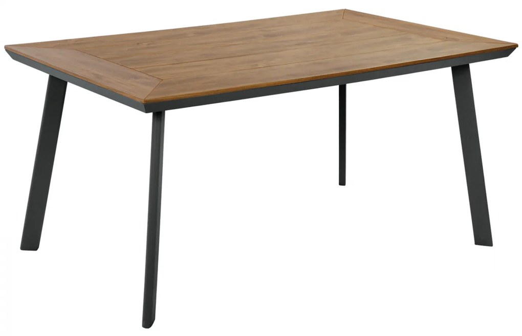 ΤΡΑΠΕΖΙ ΑΛΟΥΜΙΝΙΟΥ TABER ΜΕ POLYWOOD HM5132.12 ΓΚΡΙ 160x92x72