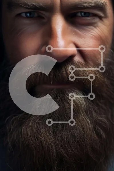 Intra Συλλεκτικό Ξύλινο Παζλ Plywood  4mm - Κοντινό πλάνο πορτρέτο ενός ηλικιωμένου άνδρα Σε Ξύλινο Κουτί - Διαστάσεις Puzzle: 10x10 cm – 25 κομμάτια