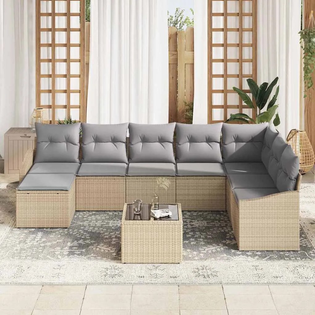 vidaXL ΣΕΤ ΚΗΠΟΥ VIDA-XL 9 ΤΕΜΑΧΙΩΝ ΜΕ ΜΑΞΙΛΑΡΙΑ ΜΑΥΡΗ ΨΑΘΑ