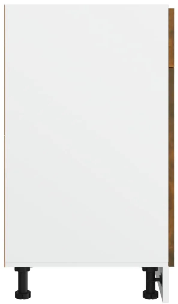 vidaXL Ντουλάπι με Συρτάρια "Lyon" Καπνιστή Δρυς 40x46x81,5 εκ. από Τεχνητό Ξύλο