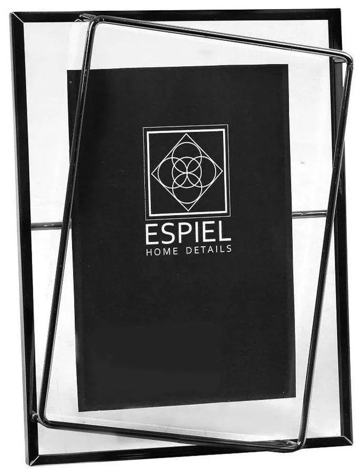 Κορνίζα FAM545 15x20cm Black Espiel Metal