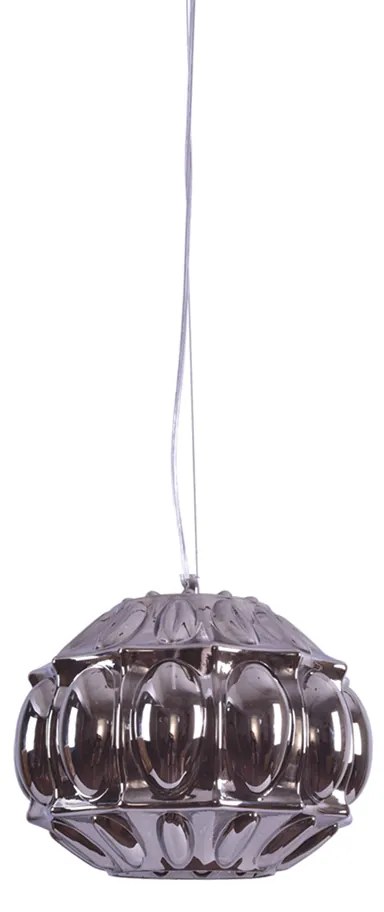 Φωτιστικό Οροφής Μονόφωτο Homelighting Nadia 77-3745 Smoke Glass
